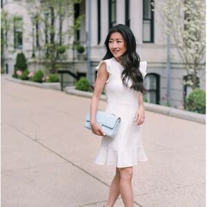 Express Elegant White Mini Dress XS